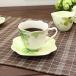 anan clover cup & saucer &lt; line silver &gt;( Western-style tableware coffee black tea cup C&S outlet )