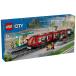  Lego электропоезд Downtown Street машина LEGO CITY 60423 трамвай фигурка клей было использовано мозаика блок подарок день рождения аксессуары ряд машина 