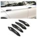 PsLing auto Parts,Compatible for BMW F10 M5 4 Door 2010-2015 Non Smart Key Hole Real Dry Carbon Fiber Car Exterior Handle Cover Tr