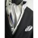  necktie Father's day present gift .. fancy dress cosplay Ascot pocket square 2 point set silver SET-5-Y