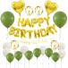 GRESATEK день рождения ba Rune украшение установка комплект happy день рождения HAPPY BIRTHDAY Heart бумага дуть снег способ судно двусторонний лента лента имеется Gris 