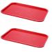 PHCOMRICH тянуть выше пластик tray многоцелевой нескользящий tray для бытового использования для бизнеса 35 x 27 cm 2 штук (Red)