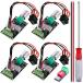 JYUDAUFU 4 шт DC motors pi-do контроллер 6V 12V 24V 3A PWM motor возможно обратный регулятор переключатель кнопка ручка имеется 1m