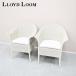* экспонирование прекрасный товар *Lloyd Loom Lloyd салон arm стул ARM CHAIR No.60 2 ножек комплект белый 12 десять тысяч 