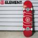 �G�������g �X�P�[�g�{�[�h �R���v���[�g �L�b�Y �W���j�A ELEMENT HUG RED 7.2inch BG027124 �X�P�{�[ COMPLETE �����i �g�ݗ��čς�