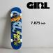  девушка скейтборд Complete GIRL SKATEBOARD BLAMM 7.875inch GL105 ROWAN DAVIS low one *tei винт скейтборд COMPLETE конечный продукт сборка завершено 