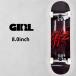  девушка скейтборд Complete GIRL ROSES 8.0inch TWIN TIP G102 LIL DREliru*dore скейтборд COMPLETE конечный продукт сборка завершено 