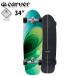 CARVER CarVer скейтборд 34 дюймовый GREENROOM [CX грузовик ] Complete Surf skate серфинг тренировка 