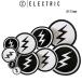 ELECTRIC electric sticker VOLT LOGO L size laminate processing snowboard sticker round asunder sale 1 sheets sale 