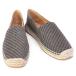 [ outlet sale ] Emporio Armani EMPORIO ARMANI shoes men's espadrille charcoal gray × black (X4S026 XN172 Q791 ACCIAO+BLACK) 22SS