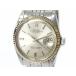  Rolex часы # 1601 336~ Date Just самозаводящиеся часы AT автомат серебряный циферблат нержавеющая сталь × белое золото мужской ROLEX *7J