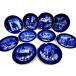  прекрасный товар ROYAL COPENHAGEN 10 шт. комплект # 1994 год ~2003 год year plate оттенок голубого тарелка Royal Copenhagen с коробкой *7L