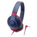 audio-technica STREET MONITORING воздухо-непроницаемый type on наушники портативный темно-синий ATH-S300 NV