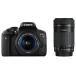Canon ǥե EOS Kiss X8i ֥륺७å EF-S18-55mm/EF-S55-250mm ° EOSKIS