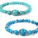 【勇気と行動力】ターコイズ　パワーストーンブレスレット〔 天然石 パワーストーン アクセサリー 〕