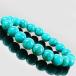 天然石 お守り ターコイズ エメラルド色ブレスレット 約6mm