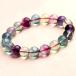 天然石 マルチカラーフローライト ブレスレット 約6mm　〔 天然石 パワーストーン アクセサリー 〕