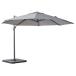  зонт примерно ширина 345× глубина 410× высота 260cm серый aluminium сборка товар балкон дерево панель веранда ( оплата при получении не возможно )
