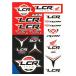 LCR Honda рейсинг команда официальный набор наклеек официальный MotoGP мотоцикл HRC Honda наклейка 