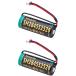 2 шт. комплект SH284552520 CR17450E-R(3V) CR17450E-R-CN23 CR-AG(3V) соответствует C25P большая вместимость lithium батарейка сменный огонь сигнал тревоги контейнер SH28455 и т.п. для замены 