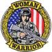  милитари нашивка patch U.S.Army WOOMAN WARRIOR