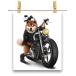  postcard . dog .... dog bike Biker by Fox Republic