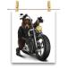  postcard bear bear bike Biker by Fox Republic