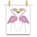  открытка twin розовый фламинго by Fox Republic