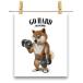  postcard . dog .... dumbbell .tore muscle Work out Jim by Fox Republic