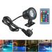 Rgb LED подводный лампа 20w водонепроницаемый ip65 фонтан бассейн . язык зажим 16 цвет с дистанционным пультом подвижный светильник 