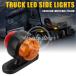 �y���s�A���i�z2/4���� 12V 24V ���ʃ~�jLED�T�C�h�}�[�J�[���C�g �g���b�N �g���[���[ �T�C�h�}�[�J�[ �C���W�P�[�^�[ ���b�h �A���o�[ ���A�N���A�����X���C