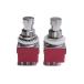 3PDT foot switch CLIFF FC71077 type 3 circuit 2 contact 9 pin red 2 piece set VGS-FSW9RDx2p