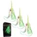shoalaba осьминог Bait Soft Lure 3 шт. комплект морской лещ дюймовый k ночь свет галстук юбка морской лещ судно собственное производство приспособление морской лещ корень рыба синий предмет tachiu