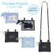  перемещение карман плечо девочка ученик начальной школы Wide Pochette Pocket карман сумка небольшая сумочка установка карман зажим застежка-молния модный симпатичный плечо шнур шнур имеется 