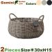  Gemini корзина low L 2 шт. комплект ( диаметр 30cm×H15.3cm)( низ дыра нет )( воспроизведение pra )( цветочный горшок / горшок покрытие )( посадочная машина / садоводство /..../ pot )