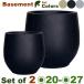  основа men toegSM SET(S диаметр 20.5cmxH19.5cm/M диаметр 27cmxH26cm)( низ дыра есть )( цемент волокно )( посадочная машина / pot / горшок / садоводство )