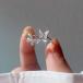  кольцо кольцо женский бабочка . бабочка CZ diamond металл аллергия соответствует K18 покрытие день рождения подарок 