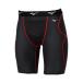 [MIZUNO] Mizuno пот отделка / вентиляция KUGEKI обятгивающие брюки sliding pants черный × красный унисекс 12JBCP2496