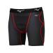 [MIZUNO] Mizuno пот отделка / вентиляция KUGEKI обятгивающие брюки sliding pants черный × красный Junior подросток для 12JBCP3496