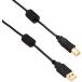  Elecom USB кабель [B] USB2.0 (USB A мужской to USB B мужской )fe свет core есть 2m черный U2C-BF20BK