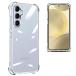 Galaxy S24 SC-51E SCG25 кейс Galaxy S24 прозрачный чехол прозрачный TPU ударопрочный воздушный подушка S24 смартфон кейс 