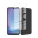  соответствует Galaxy A25 5G кейс матовый черный + усиленный стекло жидкокристаллический защитная плёнка [1+1 ввод ] Япония asahi стекло материалы принятие SC-53F SCG33