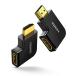 UGREEN HDMI L type изменение адаптер левый правый изменение 90 раз +270 раз (2 шт. комплект ) мужской to женский адаптер L type HDMI удлинение адаптер 4K/60Hz