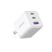 UGREEN зарядное устройство type-c 30W (2*USB-C+1*USB-A) [PSE технология стандарт согласовано /PD3.0 соответствует /30W внезапный скорость зарядка / compact ]