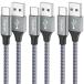 [3 шт. комплект ]USB C кабель [1m/1m/2m] модель c кабель внезапный скорость зарядка QC3.0 Type C код высокая скорость данные пересылка высокая прочность нейлон 