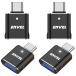 ENVEL USB C изменение адаптер 4 упаковка USB 3.2 10 Gbps высокая скорость данные пересылка .USB Type-C мужской из USB женский OTG темно синий 