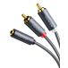 UGREEN RCA 3.5mm изменение кабель 3.5mm стерео Mini штекер ( женский ) - 2RCA( мужской ) красный белый кабель Y type ответвление позолоченный specification 
