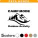  разрезные наклейки CAMP MODE Outdoor Activity размер выбор возможно кемпинг .. огонь уличный английский язык 