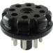  штекер Plug - 8-Pin octal tube base, Black Plastic [ стоимость доставки 600 иен из включение в покупку возможно ]