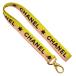  Chanel CHANEL ремешок sportsline Logo ремешок на шею bai цвет A16664 парусина розовый серия × желтый б/у бесплатная доставка 